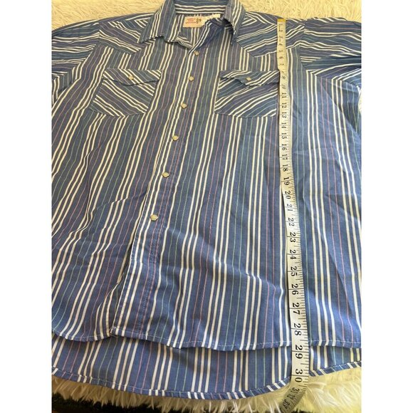 Vintage Saddle King Western Wrangler Style Pearl Button Down Shirt - Picture 6 of 6